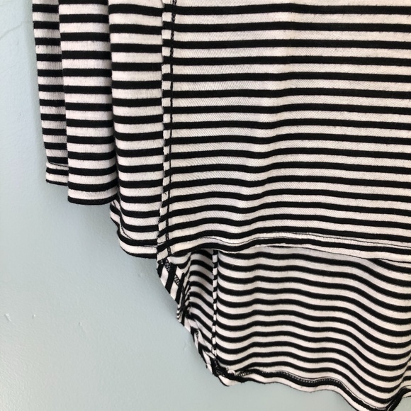 Peyton Jensen Evereve Striped High Low Top M - Picture 5 of 6